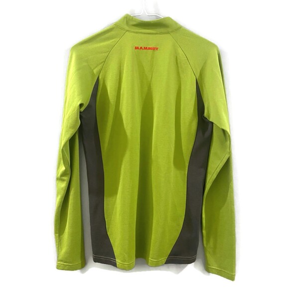 Mammut Women's Comfort 4S Zip Long Sleeve Quarter Zip - Green/Grey/Red M - Picture 2 of 6